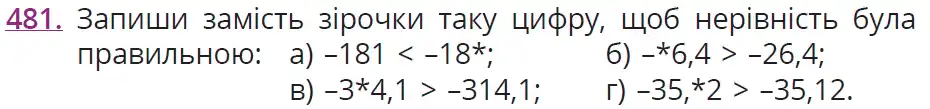 умова задачі № 481