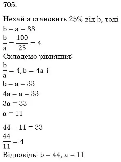 розв'язок задачі № 705