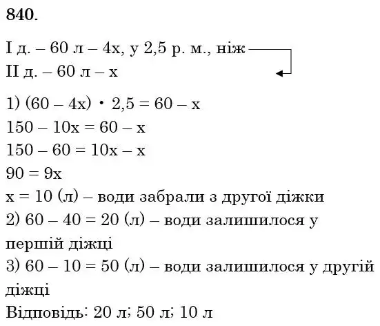 розв'язок задачі № 840