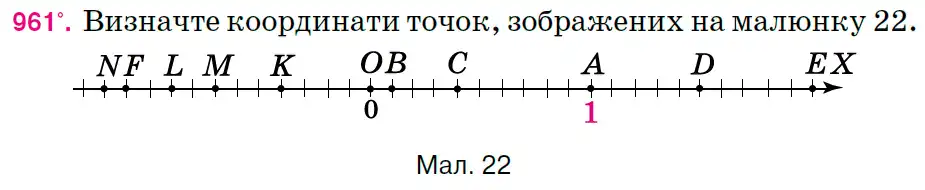 Зображення умови задачі номер 961 з підручника Математика 6 клас Тарасенкова