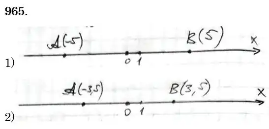 Зображення розв'язку задачі номер 965 з ГДЗ Математика 6 клас Тарасенкова