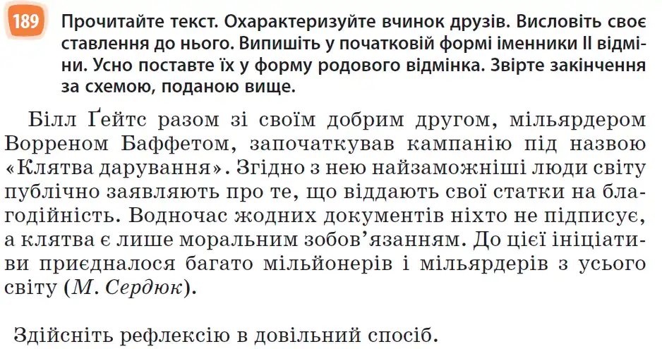 Зображення умови вправи номер 189 з підручника Українська Мова 6 клас Голуб