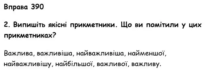 Зображення розв'язку вправи номер 390 з ГДЗ Українська Мова 6 клас Літвінова