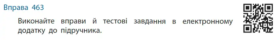 Зображення умови вправи номер 463 з підручника Українська Мова 6 клас Літвінова
