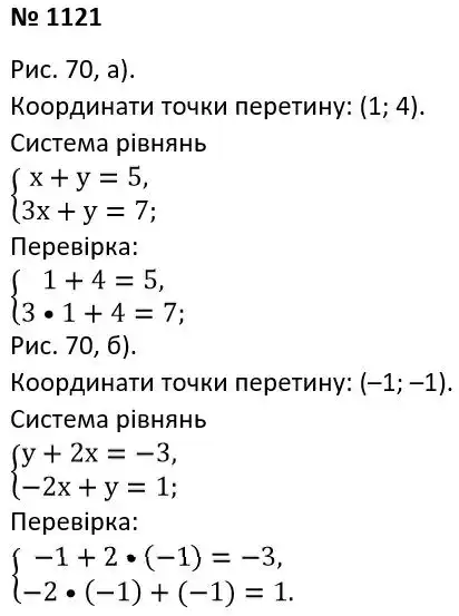 Зображення розв'язку задачі номер 1121 з ГДЗ Алгебра 7 клас Мерзляк