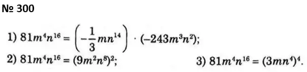 Зображення розв'язку задачі номер 300 з ГДЗ Алгебра 7 клас Мерзляк