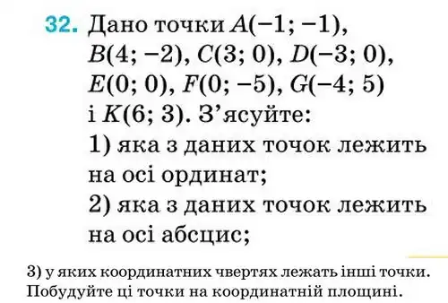 Зображення умови задачі номер 32 з підручника Алгебра 7 клас Тарасенкова
