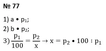 Зображення розв'язку задачі номер 77 з ГДЗ Алгебра 7 клас Тарасенкова