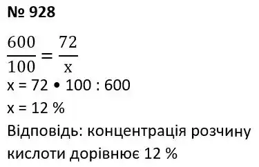 Зображення розв'язку задачі номер 928 з ГДЗ Алгебра 7 клас Тарасенкова