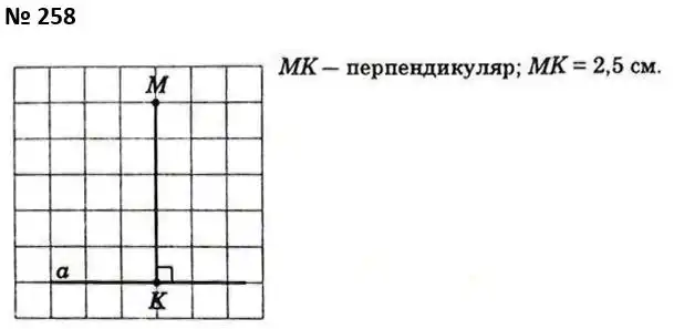 Зображення розв'язку задачі номер 258 з ГДЗ Геометрія 7 клас Істер