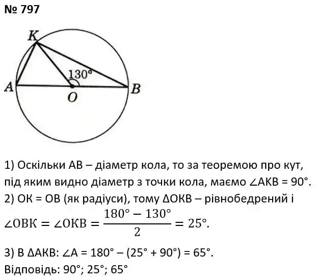 Зображення розв'язку задачі номер 797 з ГДЗ Геометрія 7 клас Істер