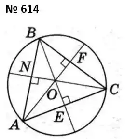 Зображення розв'язку задачі номер 614 з ГДЗ Геометрія 7 клас Мерзляк