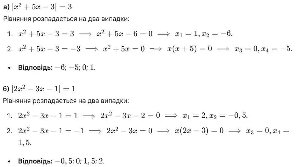 Зображення розв'язку задачі номер 994 (завдання а, б) з ГДЗ Алгебра 8 клас Бевз