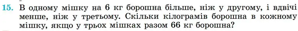Зображення умови задачі номер 15 з підручника Алгебра 8 клас Істер