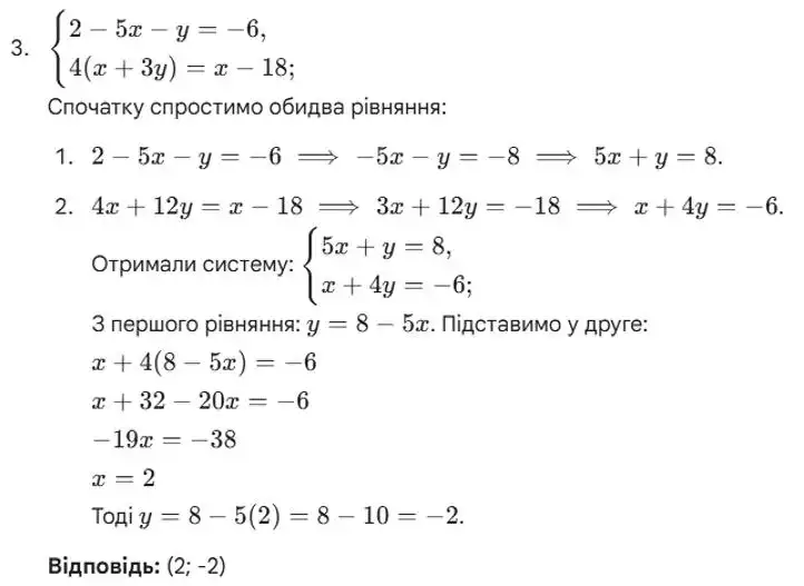 Зображення розв'язку задачі номер 28 (завдання 3) з ГДЗ Алгебра 8 клас Тарасенкова