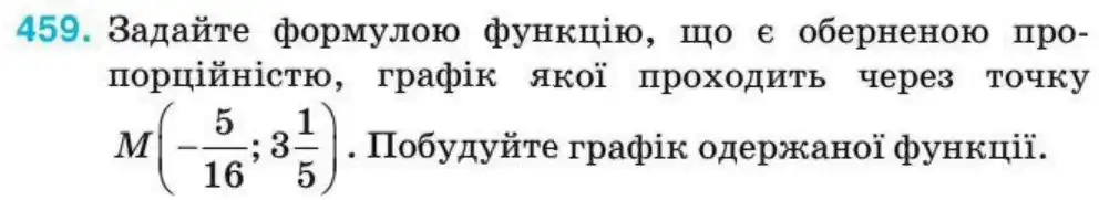 Зображення умови задачі номер 459 з підручника Алгебра 8 клас Тарасенкова