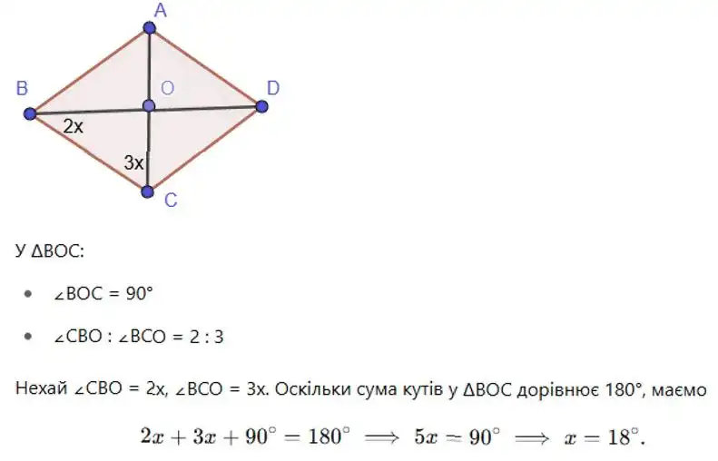 Зображення розв'язку задачі номер 150 (частина 1) з ГДЗ Геометрія 8 клас Бевз