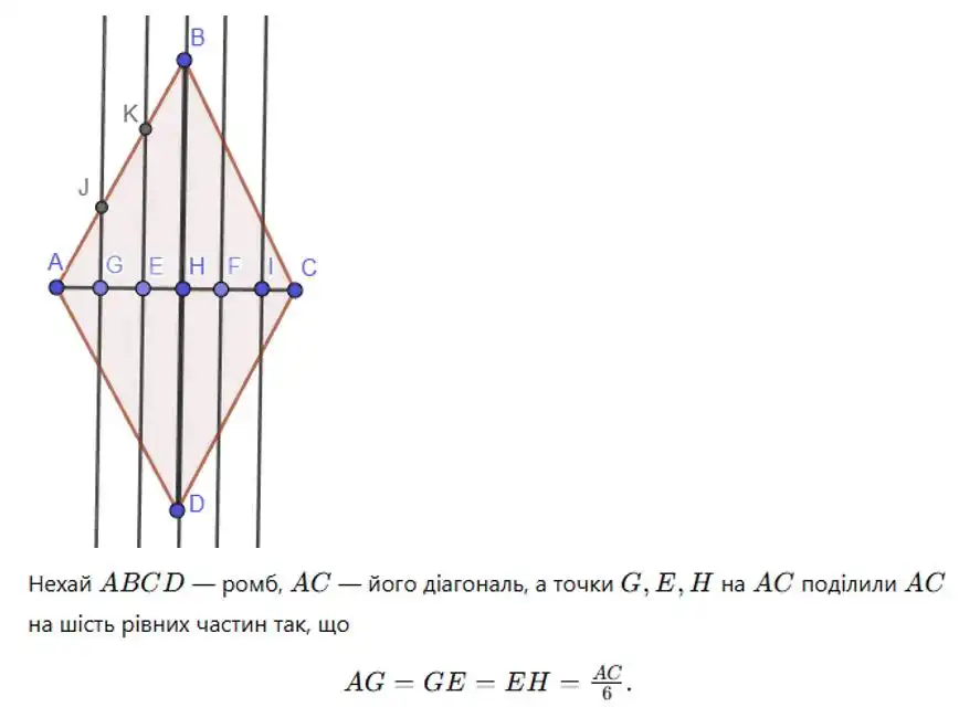 Зображення розв'язку задачі номер 226 (частина 1) з ГДЗ Геометрія 8 клас Бевз