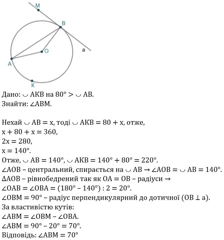 Зображення розв'язку задачі номер 376 з ГДЗ Геометрія 8 клас Бевз