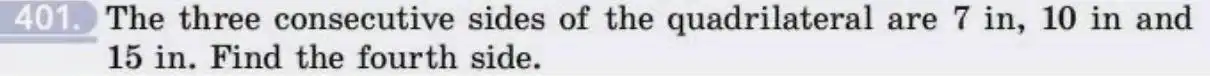 Зображення умови задачі номер 401 з підручника Геометрія 8 клас Бевз