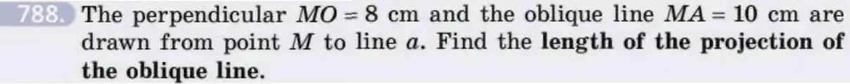 Зображення умови задачі номер 788 з підручника Геометрія 8 клас Бевз