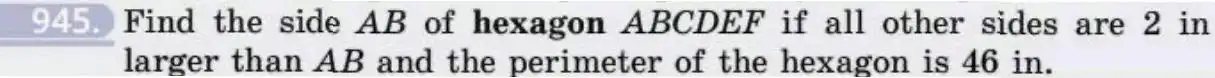 Зображення умови задачі номер 945 з підручника Геометрія 8 клас Бевз