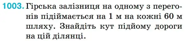 Зображення умови задачі номер 1003 з підручника Геометрія 8 клас Бурда
