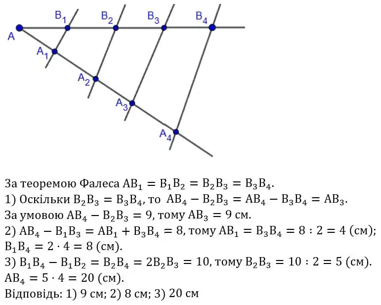 Зображення розв'язку задачі номер 373 з ГДЗ Геометрія 8 клас Бурда