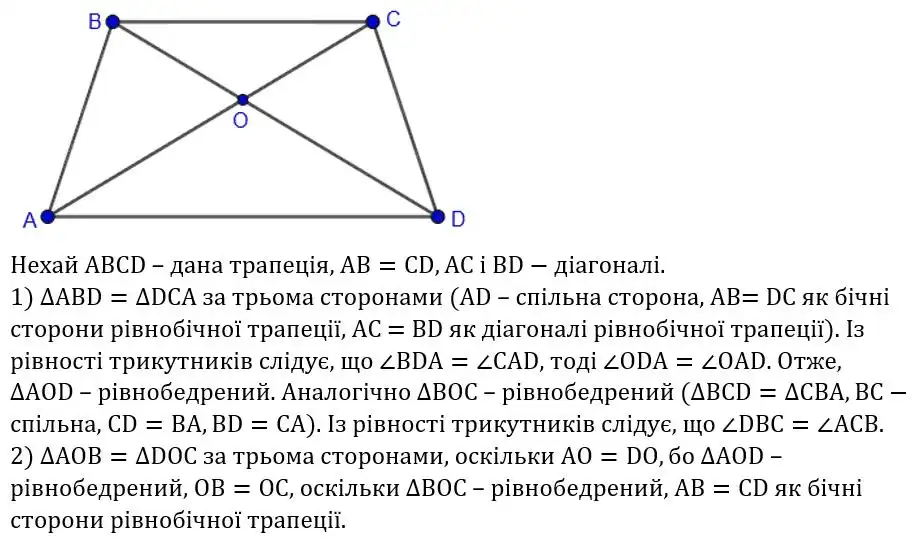 Зображення розв'язку задачі номер 443 з ГДЗ Геометрія 8 клас Бурда