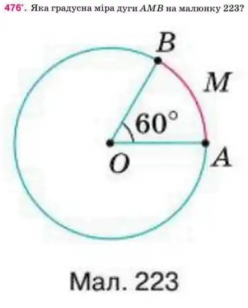 Зображення умови задачі номер 476 з підручника Геометрія 8 клас Бурда