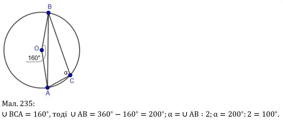 Зображення розв'язку задачі номер 506 (малюнок 235) з ГДЗ Геометрія 8 клас Бурда