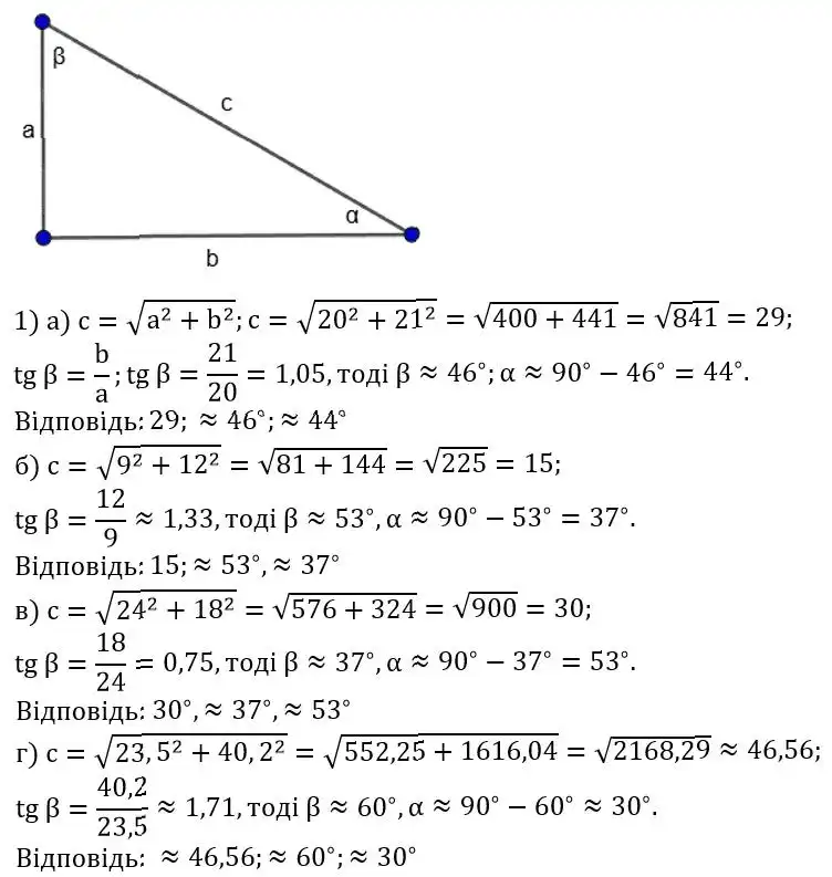 Зображення розв'язку задачі номер 987 (завдання 1) з ГДЗ Геометрія 8 клас Бурда
