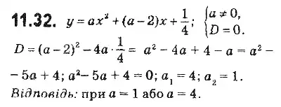 Зображення розв'язку задачі номер 11.32 з ГДЗ Алгебра 9 клас Мерзляк