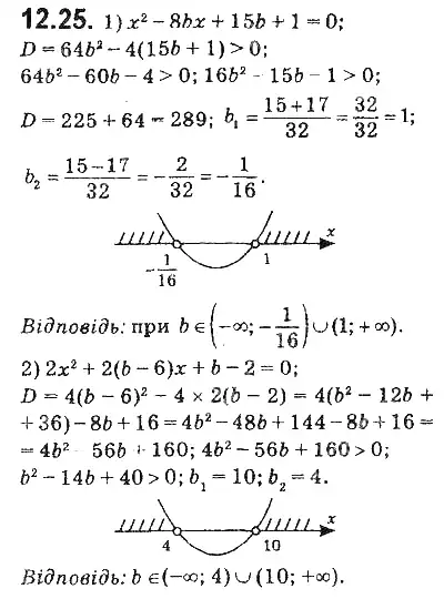 Зображення розв'язку задачі номер 12.25 з ГДЗ Алгебра 9 клас Мерзляк