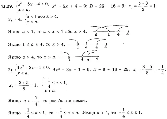 Зображення розв'язку задачі номер 12.39 з ГДЗ Алгебра 9 клас Мерзляк