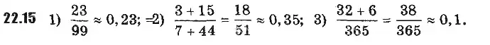 Зображення розв'язку задачі номер 22.15 з ГДЗ Алгебра 9 клас Мерзляк