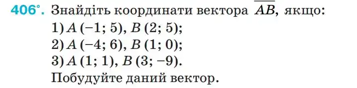 Зображення умови задачі номер 406 з підручника Геометрія 9 клас Бурда